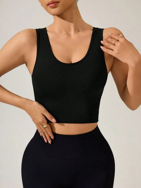 Crisscross Cropped Active Tank - V.I.P Digital Presence