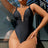 Crisscross Spaghetti Strap Plunge One-Piece Swimwear - V.I.P Digital Presence