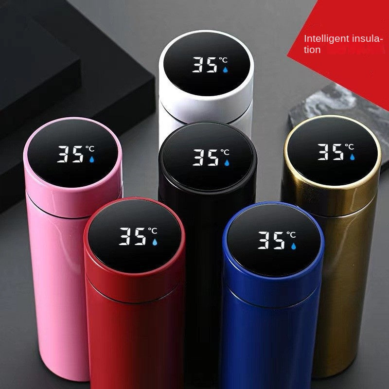 Smart Temperature Measurement Insulated Cup 304 Stainless Steel Water Cup Portable Home Cup Gift Cup Wholesale Engraving - V.I.P Digital Presence