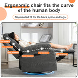 270 degree rotating electric lounge chair with Bluetooth speaker, LED light, telescopic foot pedal adjustable backrest DG - V.I.P Digital Presence