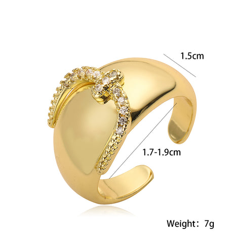 European and American Geometric Open Ring Women's Simple, Light Luxury Personalized Ring New - V.I.P Digital Presence