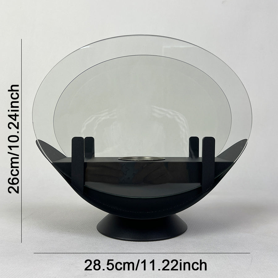 Small outdoor alcohol fireplace lamp indoor real fire heating atmosphere desktop rotating flame circular fireplace - V.I.P Digital Presence