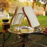 Simple Portable Stainless Steel Toast Rack Outdoor Camping Toaster Folding Portable Grill Multi-Purpose Stove Grill High Quality - V.I.P Digital Presence