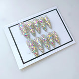 European and American popular style long water drop l laser AB diamond three-dimensional handmade phototherapy wearable nail - V.I.P Digital Presence