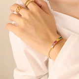 Contrast Zircon Titanium Steel Bracelet - V.I.P Digital Presence