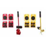 Furniture Mover Tool Set Furniture Transport Lifter Heavy Stuffs Moving Tool 4 Wheeled Mover Roller+1 Wheel Bar Hand Tools Set - V.I.P Digital Presence