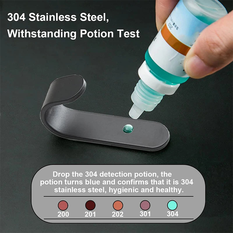 12Pcs Self Adhesive Hooks Heavy Duty Stainless Steel Wall Hooks Waterproof Sticky Hooks Bathroom Hang Towels Keys Coat Bags - V.I.P Digital Presence