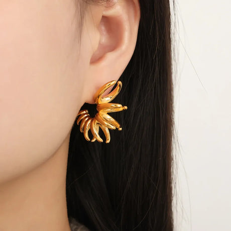 Titanium Steel Irregular Shape Earrings - V.I.P Digital Presence