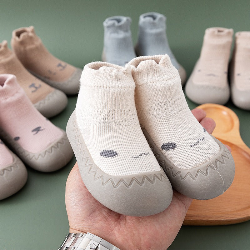 Baby Floor Shoes and Socks Autumn and Winter New Rubber Sole Lightweight Neonatal Soft Sole Walking Shoes Children's Socks - V.I.P Digital Presence
