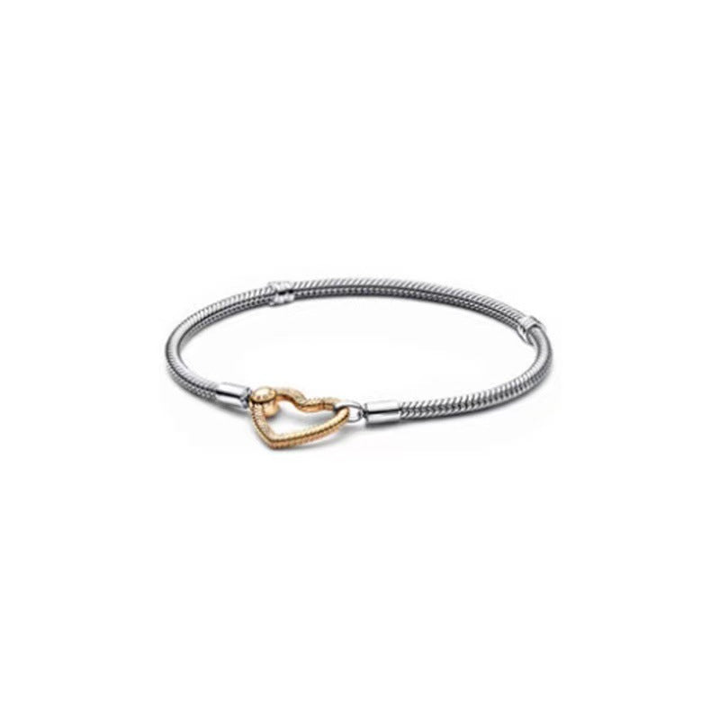 Women's spring buckle TO basic chain DIY color chain heart O shape bracelet - V.I.P Digital Presence