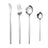 Portuguese Stainless Steel Knife Fork Spoon Golden Steak Knife Fork Set Four-Piece Tableware Set - V.I.P Digital Presence