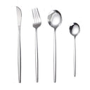 Portuguese Stainless Steel Knife Fork Spoon Golden Steak Knife Fork Set Four-Piece Tableware Set - V.I.P Digital Presence