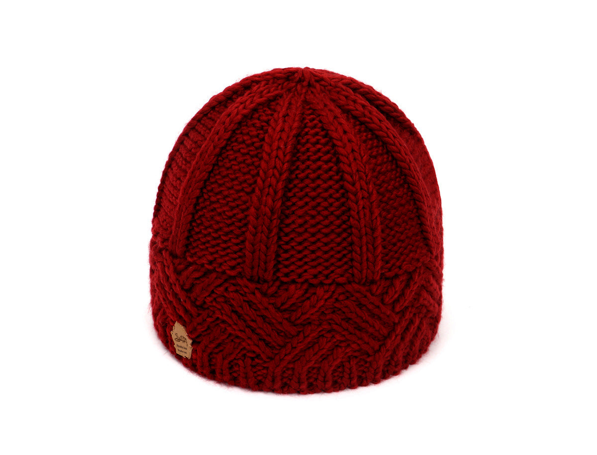 European and American retro style diamond grid coarse needle knitted hat for men and women, fashionable autumn and winter knitted hat - V.I.P Digital Presence