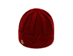 European and American retro style diamond grid coarse needle knitted hat for men and women, fashionable autumn and winter knitted hat - V.I.P Digital Presence