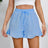 Women's cotton and linen shorts with ruffled edges and drawstring casual pants for women - V.I.P Digital Presence