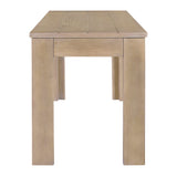 TREXM 3-piece retro dining table, rectangular stand table, and 2 4-person wooden stools (made of natural wood) - V.I.P Digital Presence
