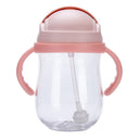 Botellas de agua con forma de gel de sílice para bebés, recién nacidos, bebés y niños pequeños, con pajita