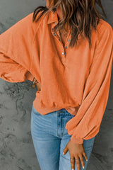 Half Snap Long Sleeve Sweatshirt - V.I.P Digital Presence