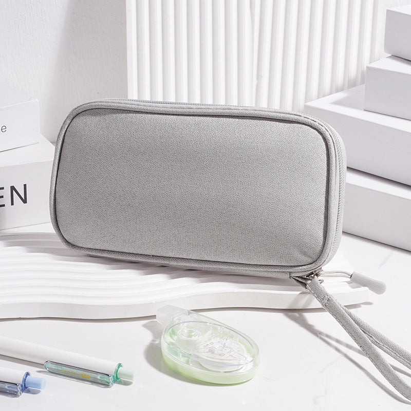 Multi - Functional Digital Accessories Organizer with Multiple - Layer Data Cable Pouch, Dust - proof Headphone Bag and Power Bank Pocket - V.I.P Digital Presence