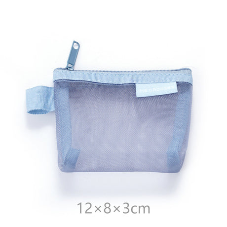Simple three-dimensional triangle mesh coin key earphone storage bag transparent storage bag - V.I.P Digital Presence