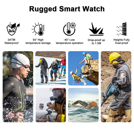 Smartwatch 2021 KOSPET ROCK Rugged Watch For Men Outdoor Sports Waterproof Fitness Tracker Blood Pressure Monitor Smart Watch - V.I.P Digital Presence