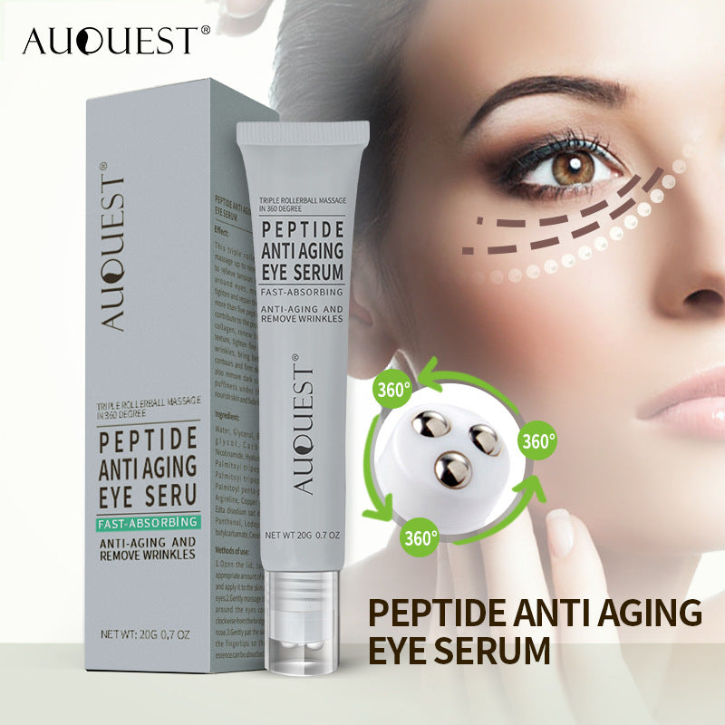 AUQUEST Polypeptide Eye Serum Cream Collagen Roller Eye Cream Massage Stick Dilute Eye Bag Eye Cream - V.I.P Digital Presence