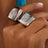 Titanium Steel Fingerprint Signet Ring - V.I.P Digital Presence