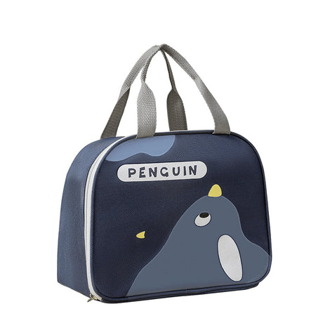 Cute cartoon lunch box bag for students and office workers with side opening, waterproof and thick insulation lunch bag - V.I.P Digital Presence