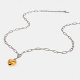 Stainless Steel Heart Pendant Necklace - V.I.P Digital Presence