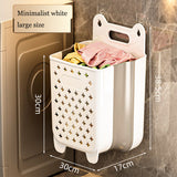 Dirty clothes basket, storage basket, foldable household wall hanging, dirty clothes bucket, laundry basket, shower, bathroom, a - V.I.P Digital Presence