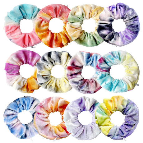 Tie dye velvet zipper large intestine loop - V.I.P Digital Presence