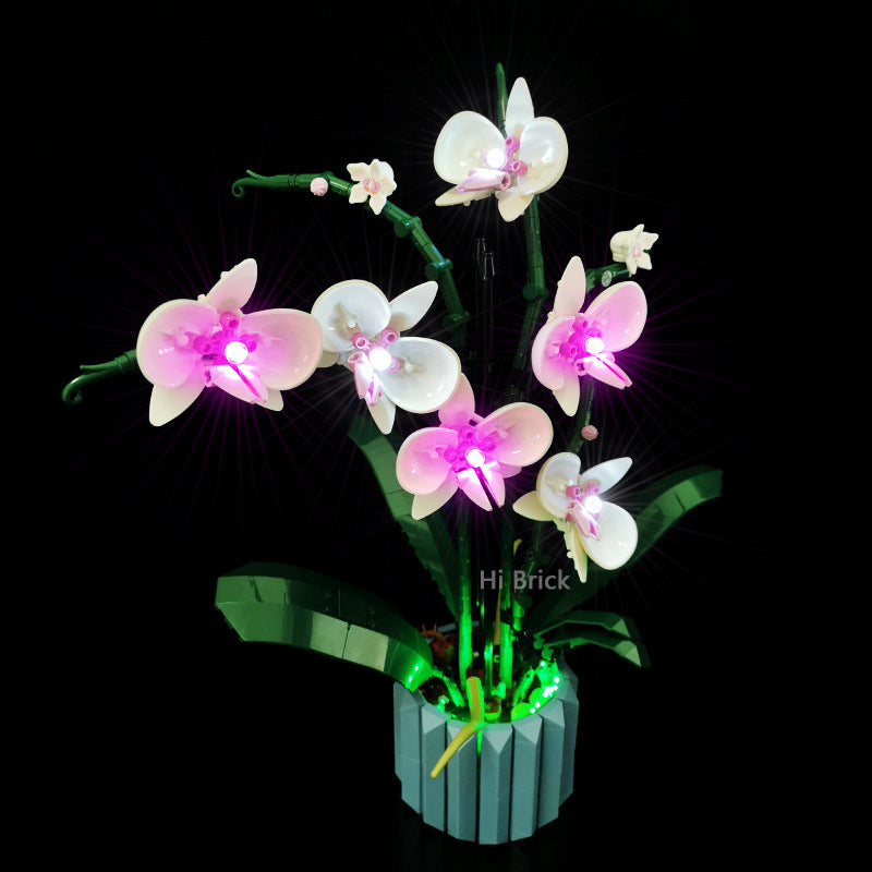 Building block lighting compatible with LEGO 10311 orchid green plant bonsai IDEAS remote control LED light - V.I.P Digital Presence