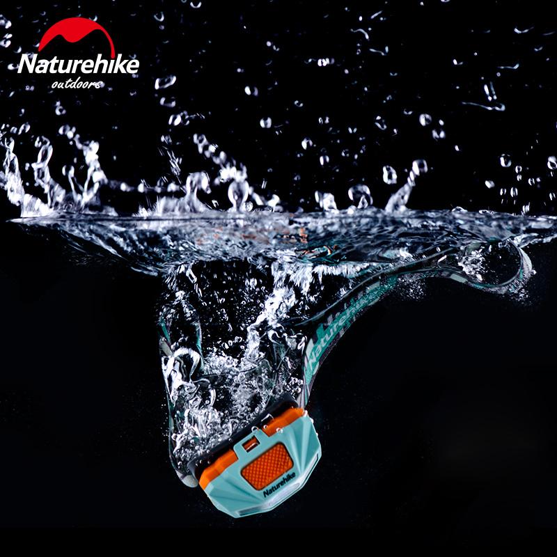 Linterna frontal LED ultraligera Naturehike resistente al agua con carga USB y 4 modos