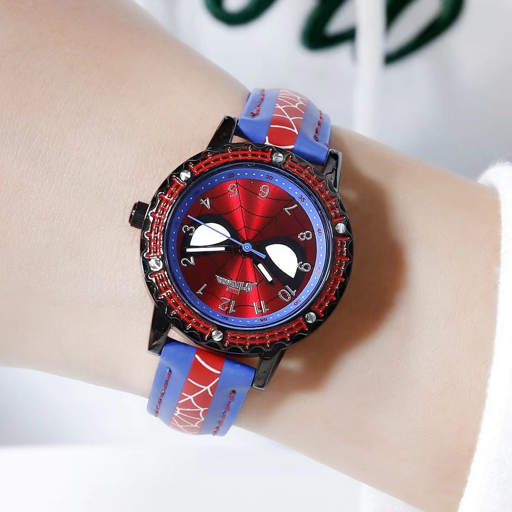 Creative high quality Marvel Spiderman cartoon boy student anime watch - V.I.P Digital Presence