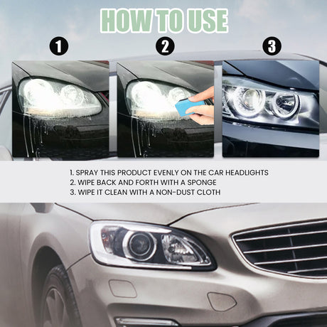 Headlight Restoration Fluid, Car Headlight Scratch Repair Car Light Brightening Plating Crystal Maintenance Polishing - V.I.P Digital Presence