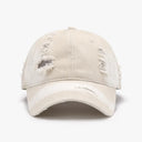 Distressed Adjustable Cotton Baseball Cap - V.I.P Digital Presence