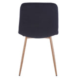 Dining Chair 4PCS（BLACK）Modern style New technology Suitable for restaurants cafes taverns offices