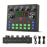 V8S Audio Mixer with Voice changer,Podcast Mixer,Sound Card for Phone Gaming Karaoke Studio Live Streaming Podcast - V.I.P Digital Presence