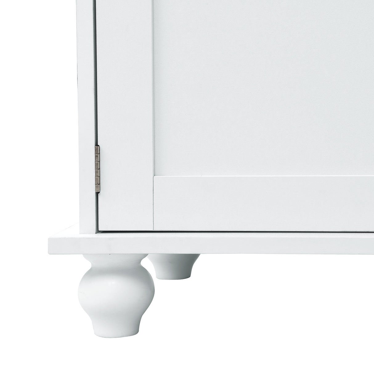 ON-TREND Modern Style Hall Tree with Storage Cabinet and 2 Large Drawers, Widen Mudroom Bench with 5 Coat Hooks, White - V.I.P Digital Presence
