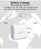 Cargador rápido PD de 20 W para viajes, cargador de teléfono móvil PD de 20 W, cabezal de carga rápida