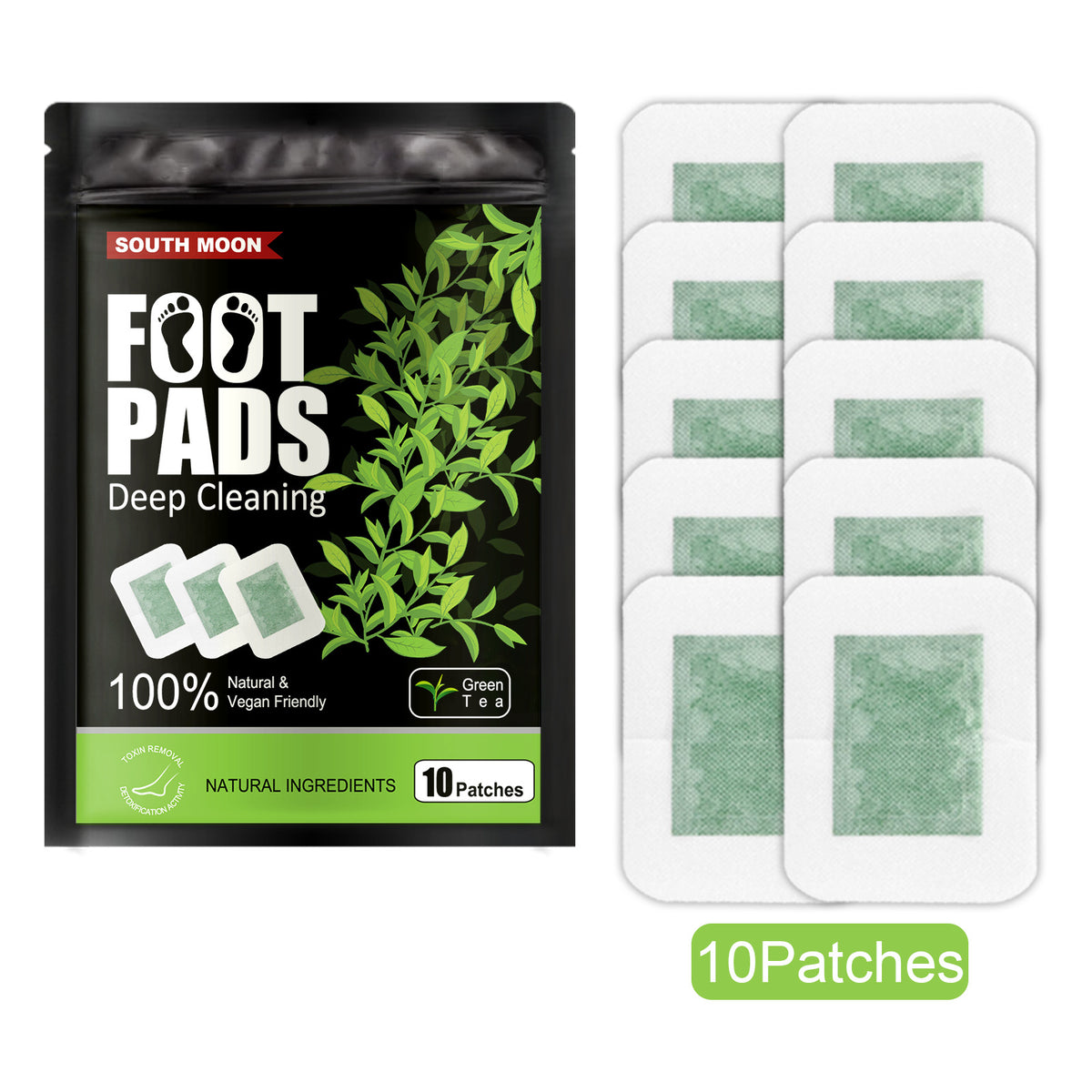 Tiras vegetales para pies que eliminan la humedad, ayudan a dormir y alivian el estrés. Tratamiento de masaje corporal para pies.