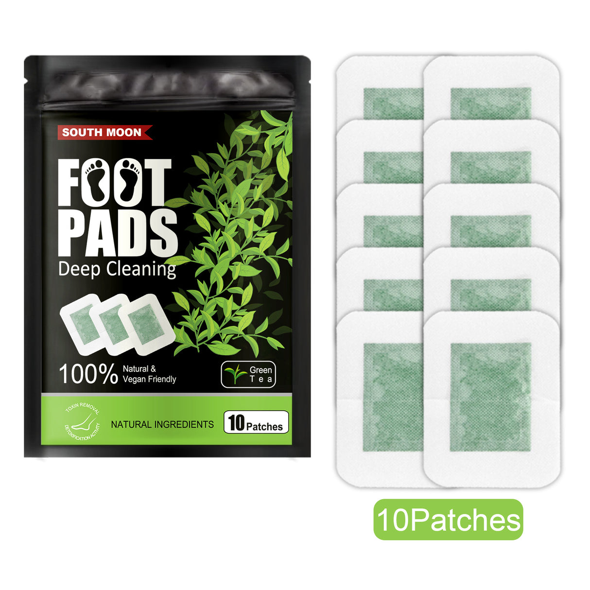 Tiras vegetales para pies que eliminan la humedad, ayudan a dormir y alivian el estrés. Tratamiento de masaje corporal para pies.