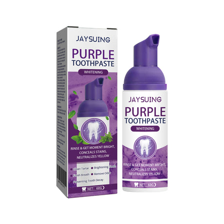 Purple Tooth Whitening Toothpaste, Brightens Teeth Cleans Stains And Relieves Bad Breath Beautiful Teeth Toothpaste - V.I.P Digital Presence