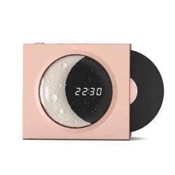 Creative Retro CD Design Bluetooth 3D Stereo Speaker Desktop Moon Lamp Clock Half Moon Starry Sky Atmosphere Night Light - V.I.P Digital Presence