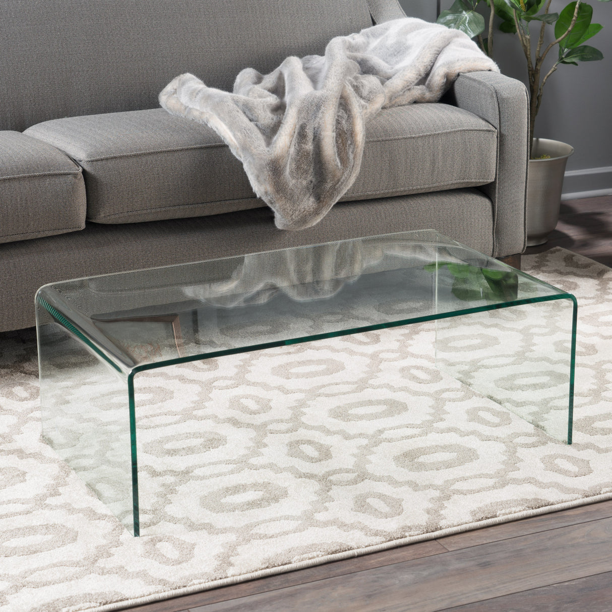 COFFEE TABLE 12MM TEMPERED BENT GLASS - V.I.P Digital Presence