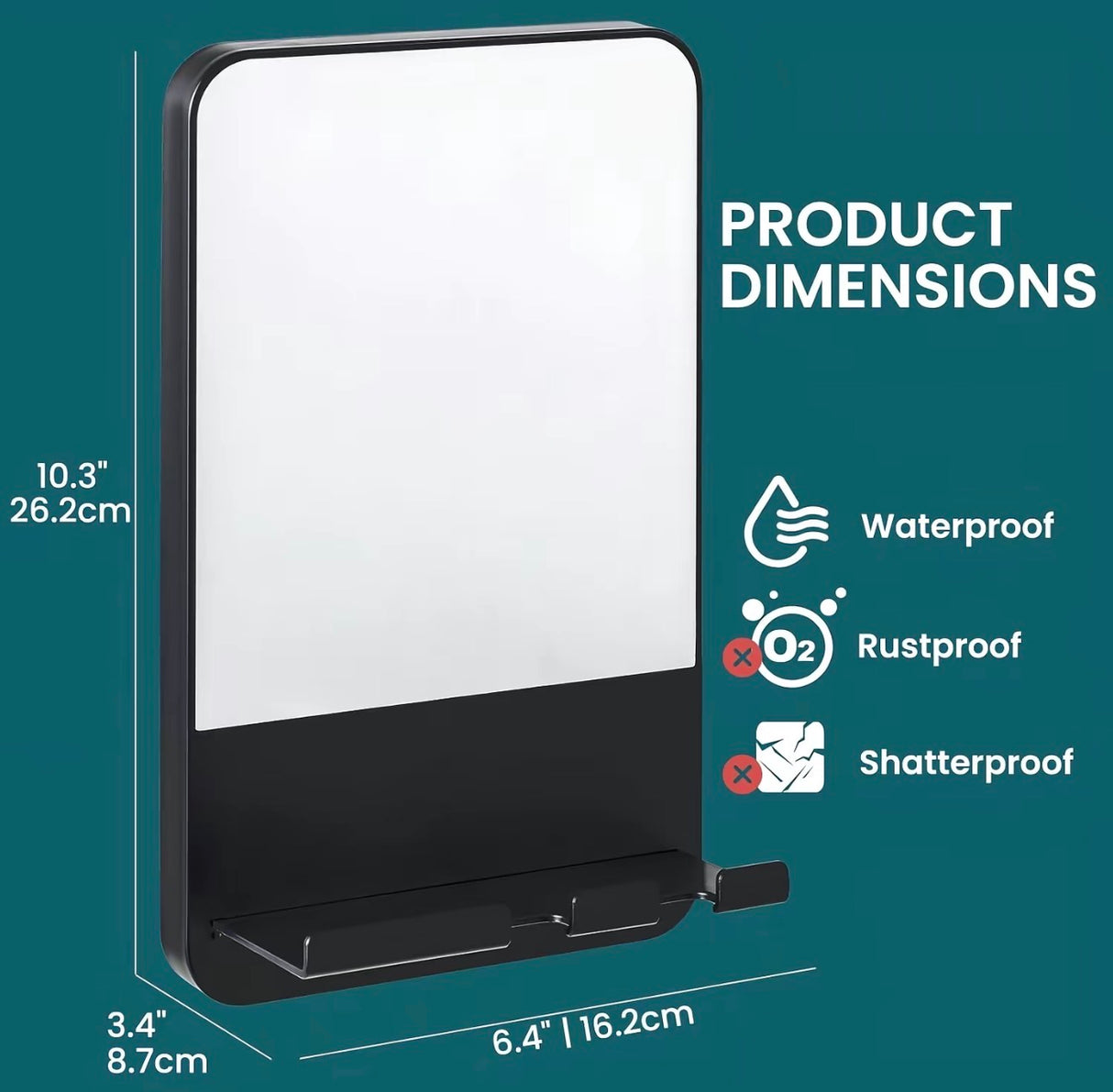 ClearView Fogless Shower Mirror