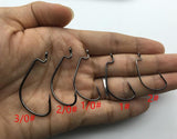 Rompin 100pcs/box High carbon Steel Fishing Hooks Crank Lead Sharp worm  2# 1# 1/0# 2/0# 3/0# mix size - V.I.P Digital Presence