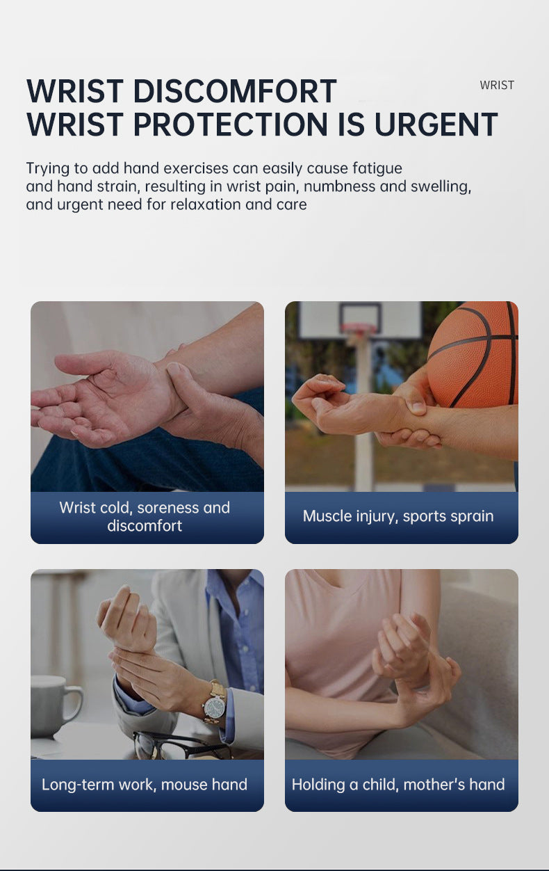 EMS Smart Tendon Sheath Hand Heating Wristband with Hot Compress and Massage Function - V.I.P Digital Presence