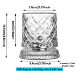 CrystalTwirl Rotating Drink Glass