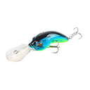 Cebo falso de lengua ancha, ABS Rock Mino, para buceo profundo, 10,4 cm, 14,5 g, con cuentas y tres anzuelos mejorados, con forma de gusano simulado.